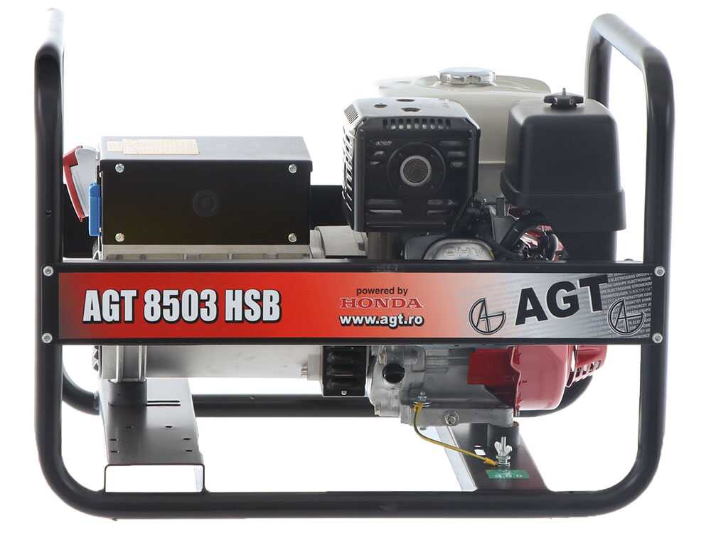 AGT 8503 HSB – Benzin-Stromerzeuger 6.4 kW – Dauerleistung 6 kW – 400V – Image 4