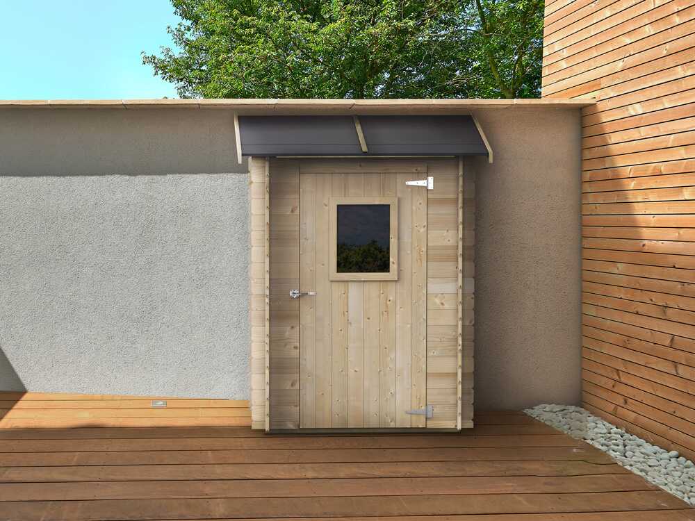 Alce Hobby 146×98 – Gerätehaus aus Holz – Mit Frontfenster – 146x98x197 cm