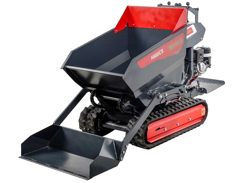Benassi H660CS – Raupen-Motorschubkarre – Hydraulischer Dumperkasten mit Schaufel – Nutzlast 600 kg – Image 3
