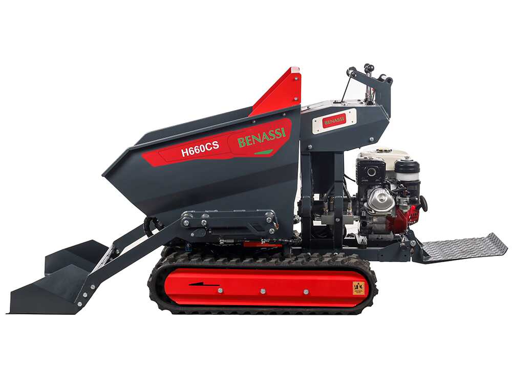 Benassi H660CS – Raupen-Motorschubkarre – Hydraulischer Dumperkasten mit Schaufel – Nutzlast 600 kg – Image 4