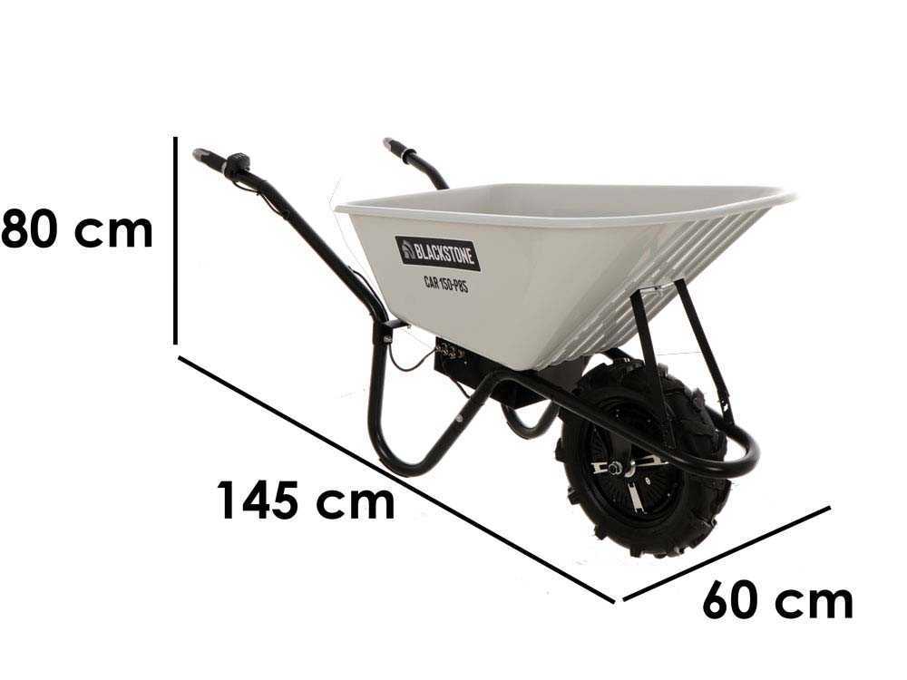 BlackStone CAR 150-P85 – Akku-Schubkarre – Akku 24V/12 Ah