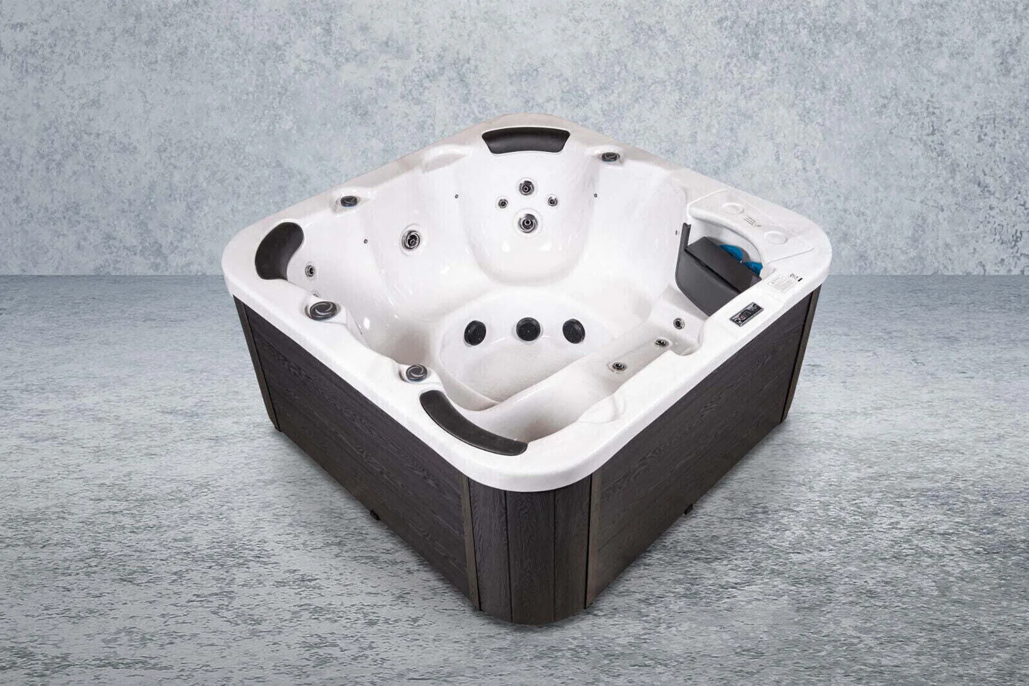 XXL Luxus SPA LED Whirlpool SET 200×200 Outdoor+Indoor Pool+Ozon+Vollausstattung+Thermoabdeckung bis zu 6 Pers. Modell 2025 – Image 3