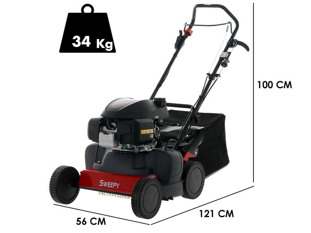 Kehrmaschine Eurosystems SWEEPY mit Honda GCVx 170 Motor – mit Auffangbehälter