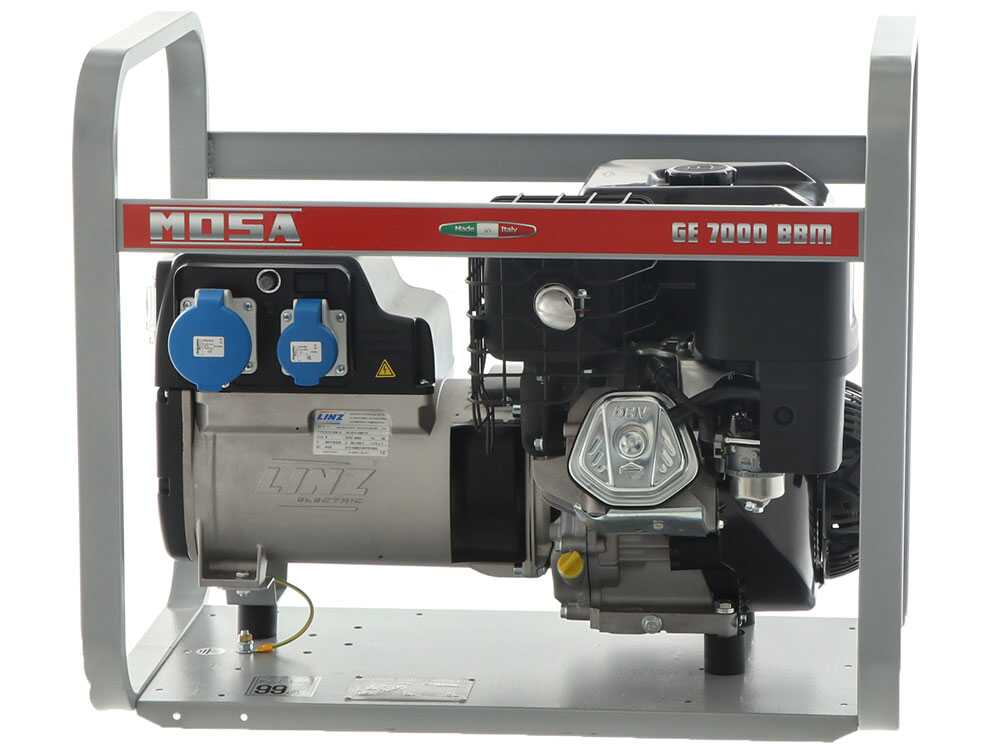 MOSA GE 7000 BBM – Benzin Stromerzeuger – 6 kW – Dauerleistung 5 kW – 230V – Motor B&S XR2100 – Image 2