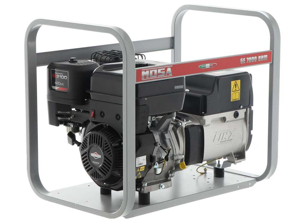MOSA GE 7000 BBM – Benzin Stromerzeuger – 6 kW – Dauerleistung 5 kW – 230V – Motor B&S XR2100 – Image 3