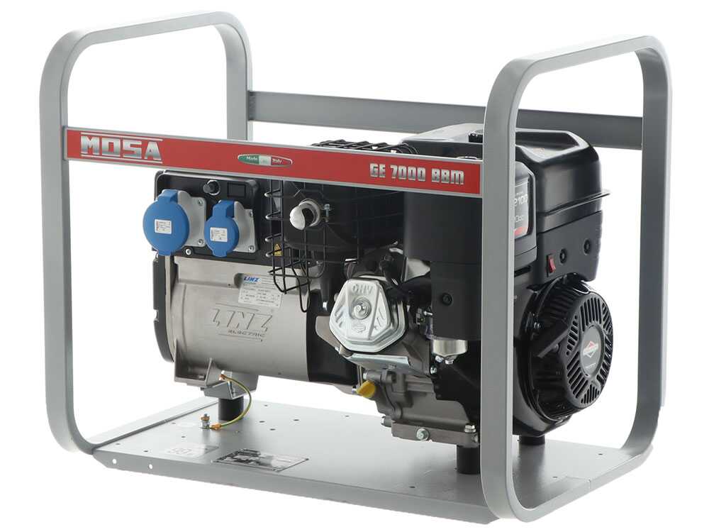 MOSA GE 7000 BBM – Benzin Stromerzeuger – 6 kW – Dauerleistung 5 kW – 230V – Motor B&S XR2100 – Image 4