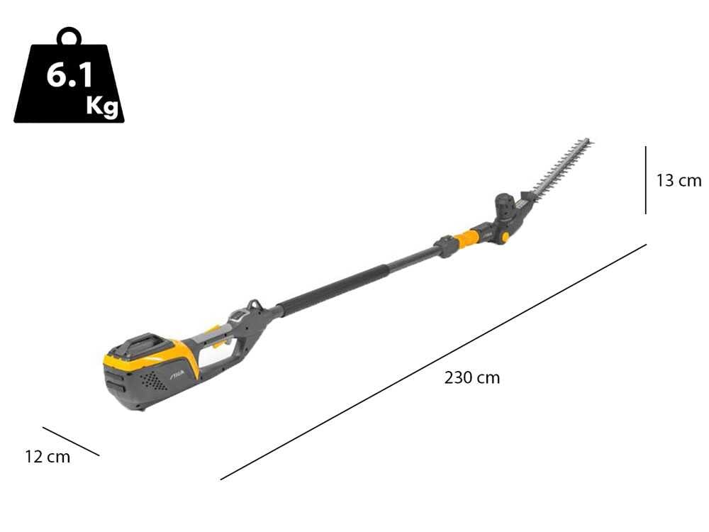 Stiga MT 500e Kit – Multitool – Heckenschere und Kettensäge mit Verlängerungsschaft – Akku und Ladegerät enthalten – Image 3